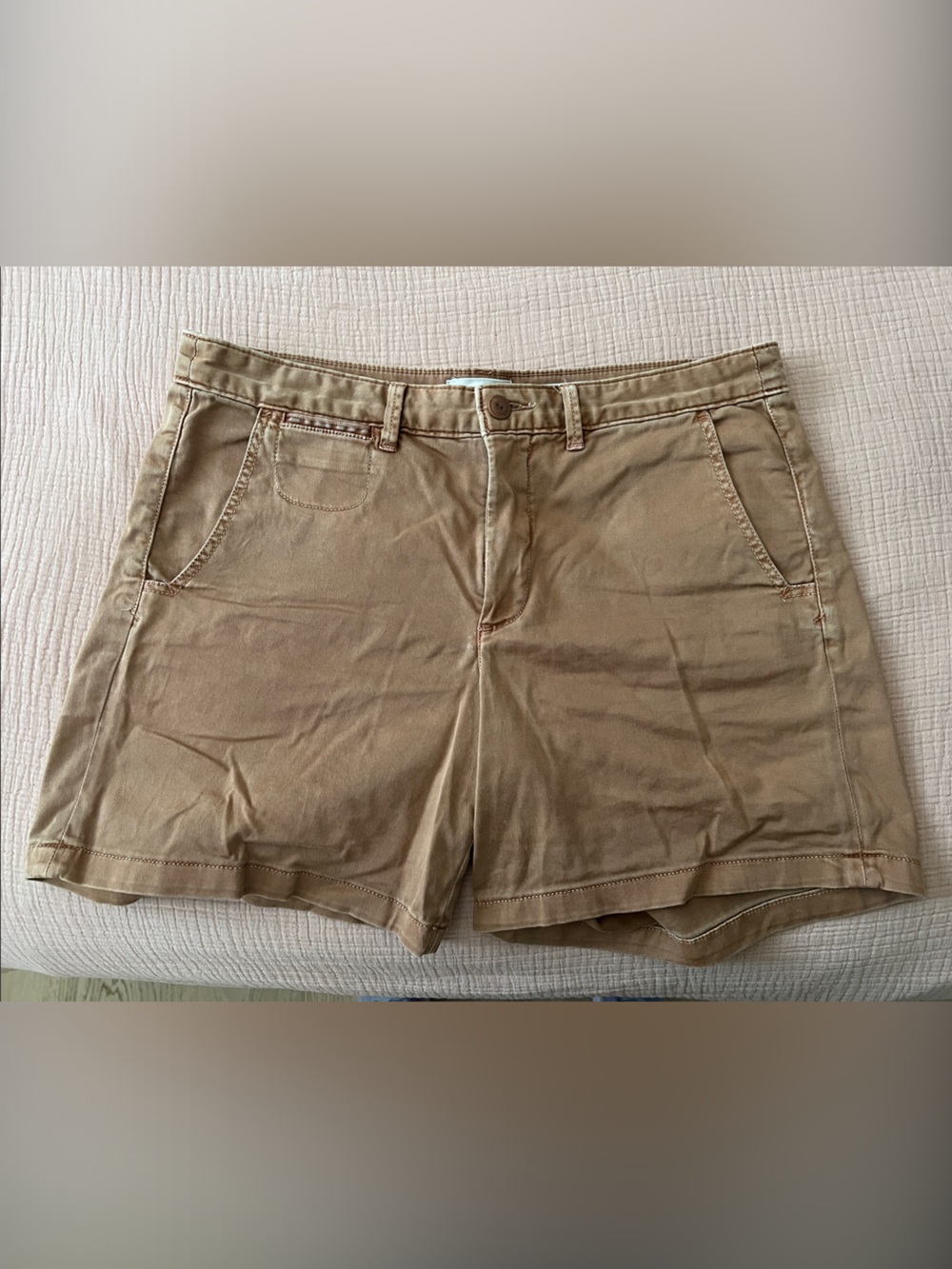 Anthropologie Khaki Chino Shorts